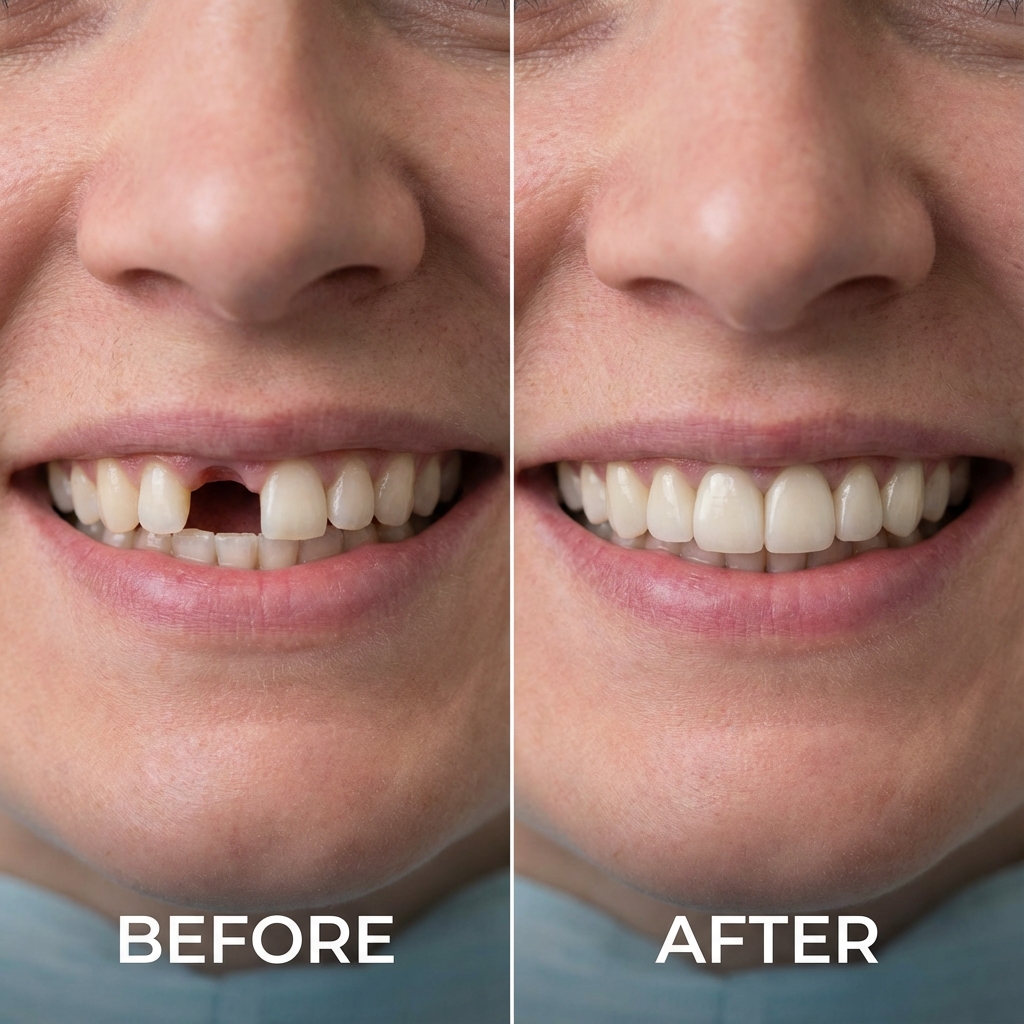 İmplant Tedavisi Önce Sonra